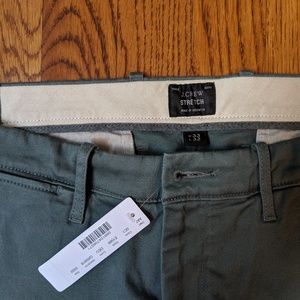 J.Crew 484 Men's Stretch Chino 33/32 Eucalyptus